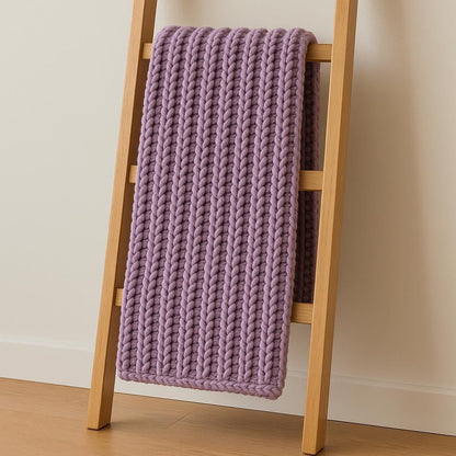 Cozy Ridge Chunky Ribbed Crochet Blanket Pattern BBM