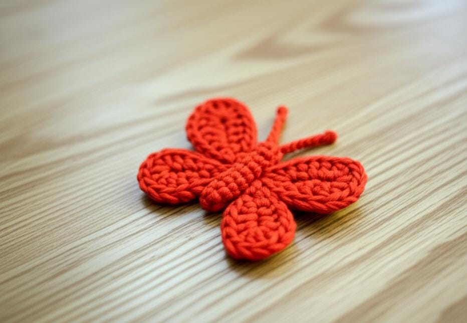 Crochet Butterfly Pattern: Easy Amigurumi Appliqué (PDF Download) BBM