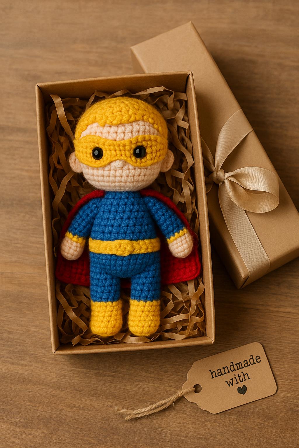 Superhero Doll Crochet Pattern | Amigurumi Beginner-Friendly PDF DIY BBM