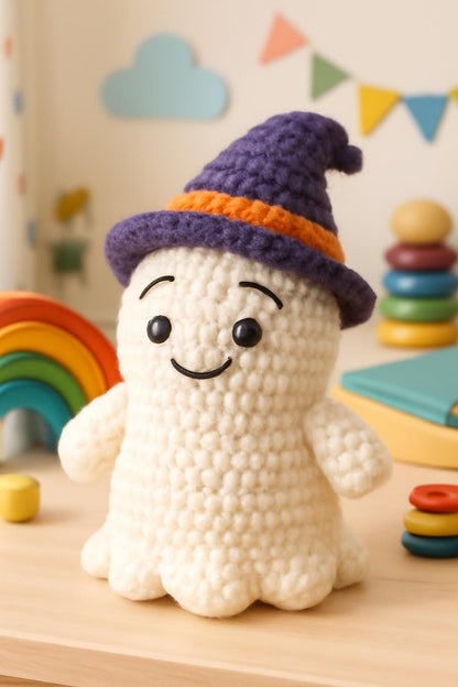 Crochet Ghost Plush Pattern | Amigurumi Halloween Toy PDF Instant Download BBM