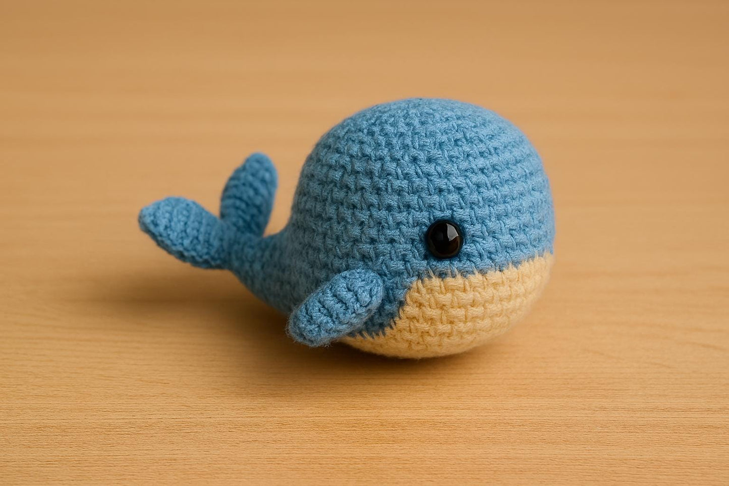Whale Crochet Pattern PDF | Beginner Friendly No-Sew Amigurumi Plush DIY BBM