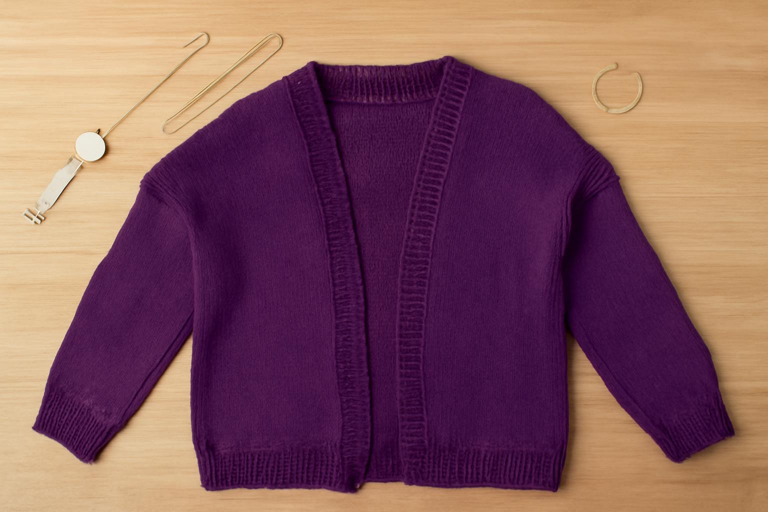 Chunky Knit Cardigan Pattern: Women's Oat Sweater (PDF Download) BBM