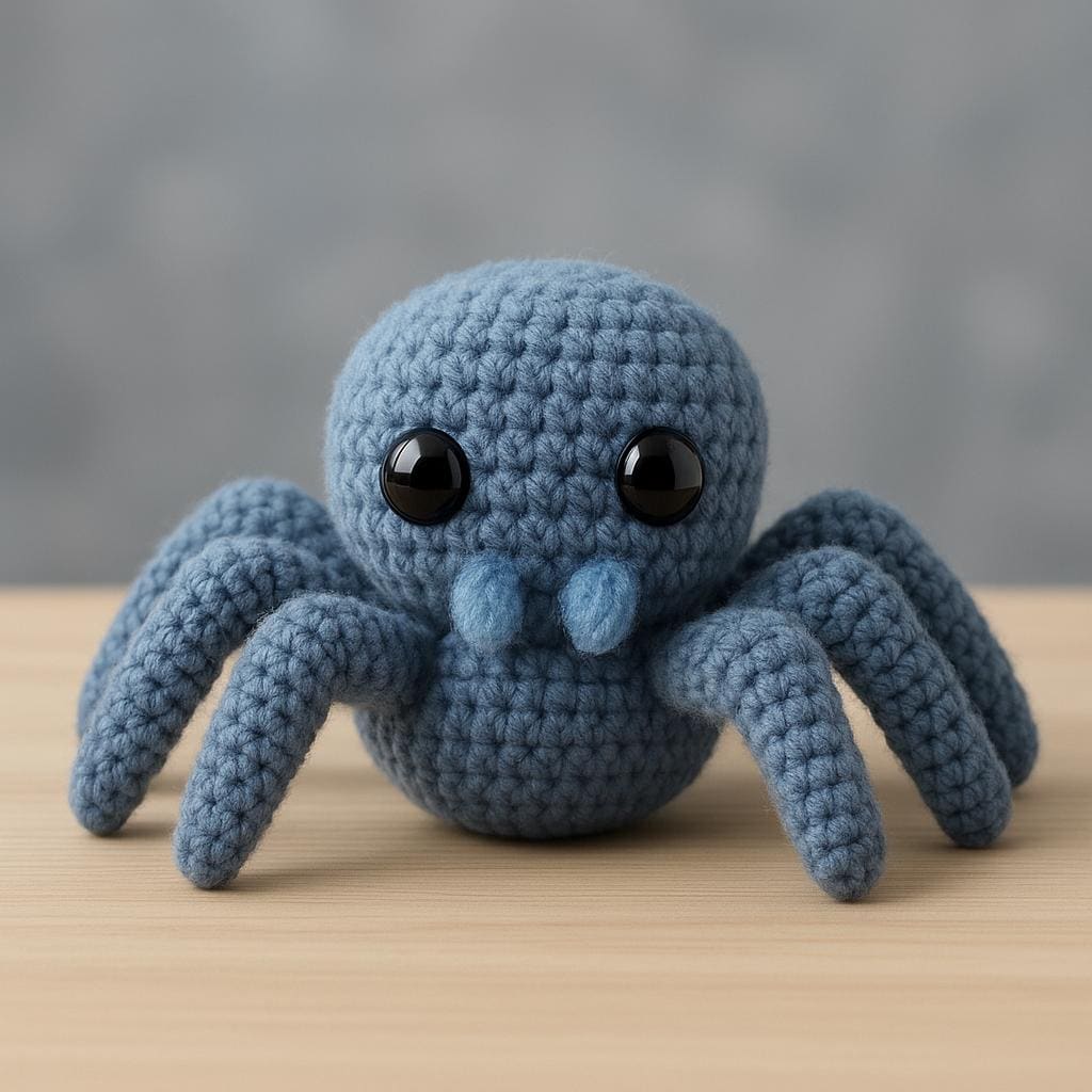 Crochet Spider Amigurumi Pattern PDF | Easy Plush Toy Halloween Decor BBM