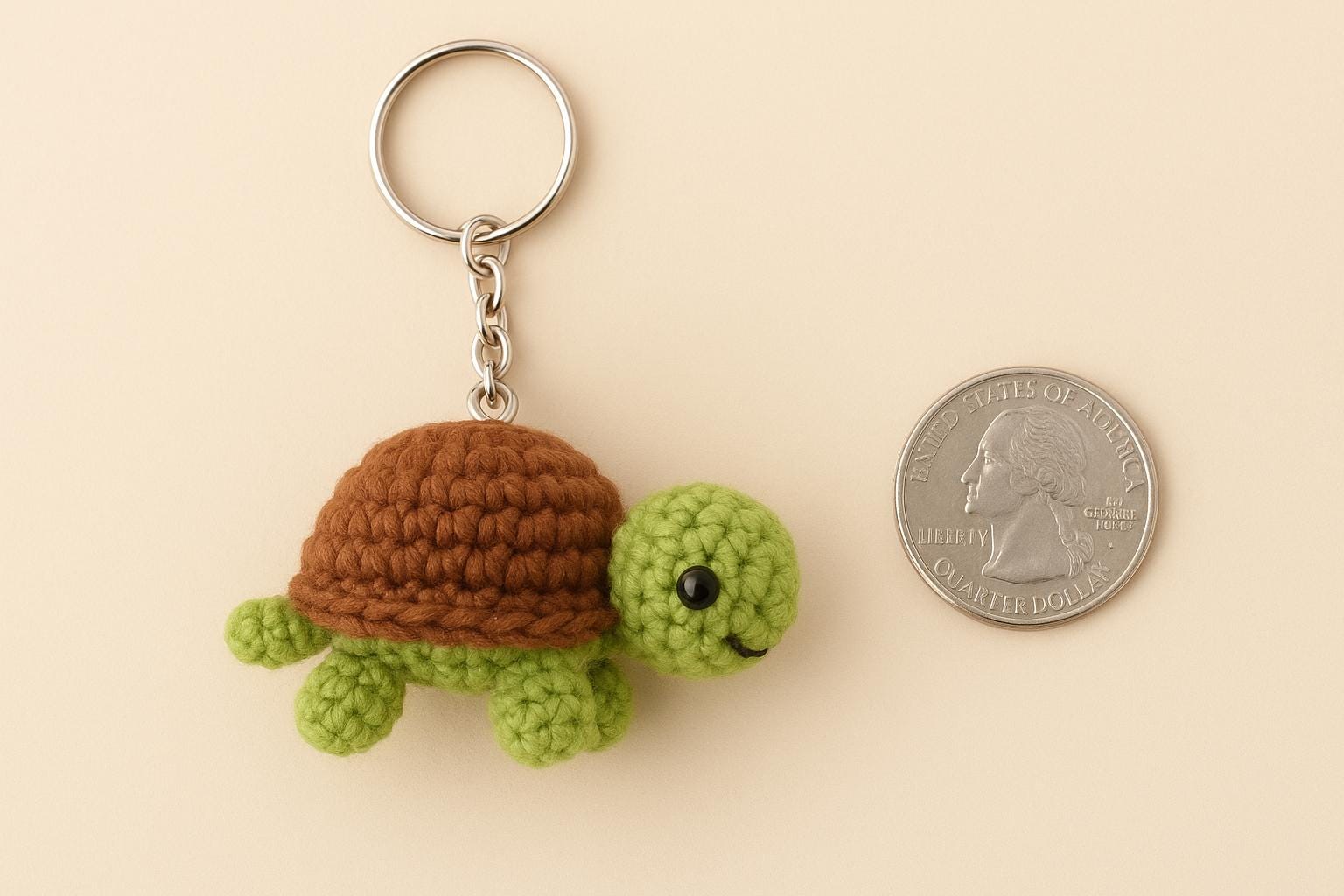 Turtle Crochet Pattern PDF | Beginner-Friendly Amigurumi Keychain DIY BBM