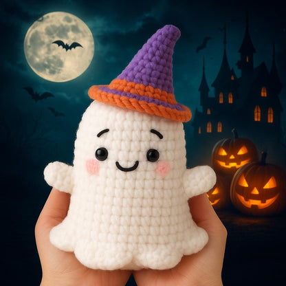 Crochet Ghost Plush Pattern | Amigurumi Halloween Toy PDF Instant Download BBM