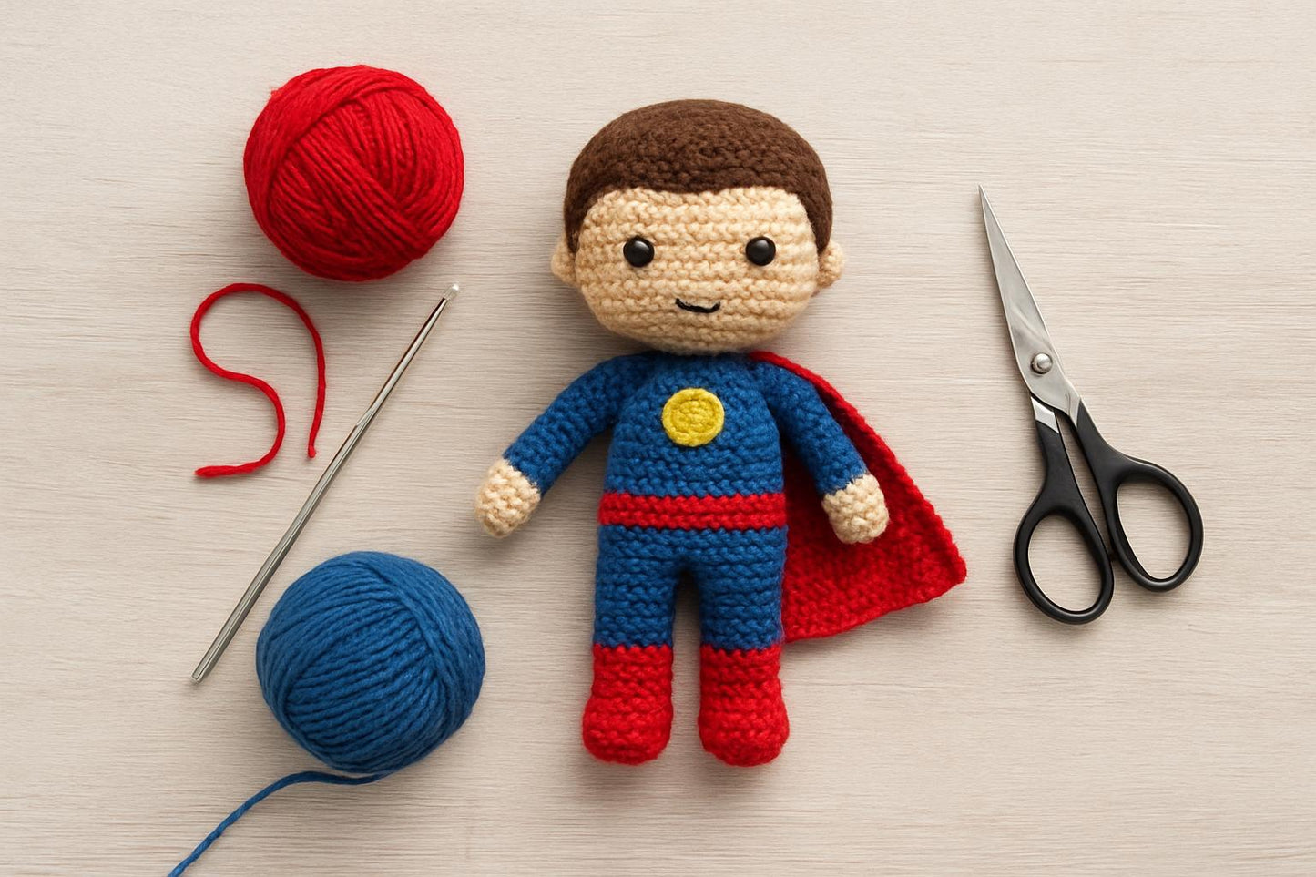 Superhero Doll Crochet Pattern | Amigurumi PDF Tutorial Instant Download BBM