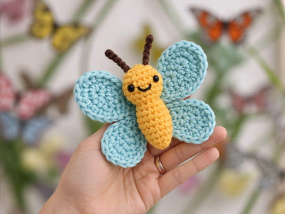 Butterfly Crochet PDF Pattern | Amigurumi DIY Small Toy & Ornament Download BBM