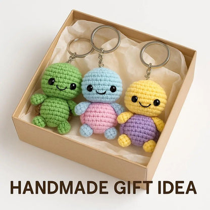 Mini Turtle Crochet Pattern PDF | Amigurumi Animal Keychain DIY Tutorial BBM