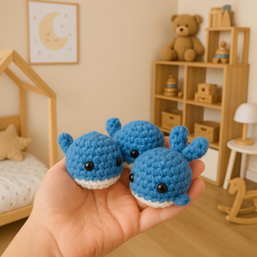 Mini Whale Crochet Pattern: Amigurumi Plush Toy (PDF Download) BBM