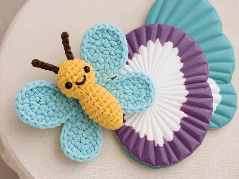Crochet Butterfly Pattern Bundle | 2 PDF Patterns | Amigurumi Butterfly BBM