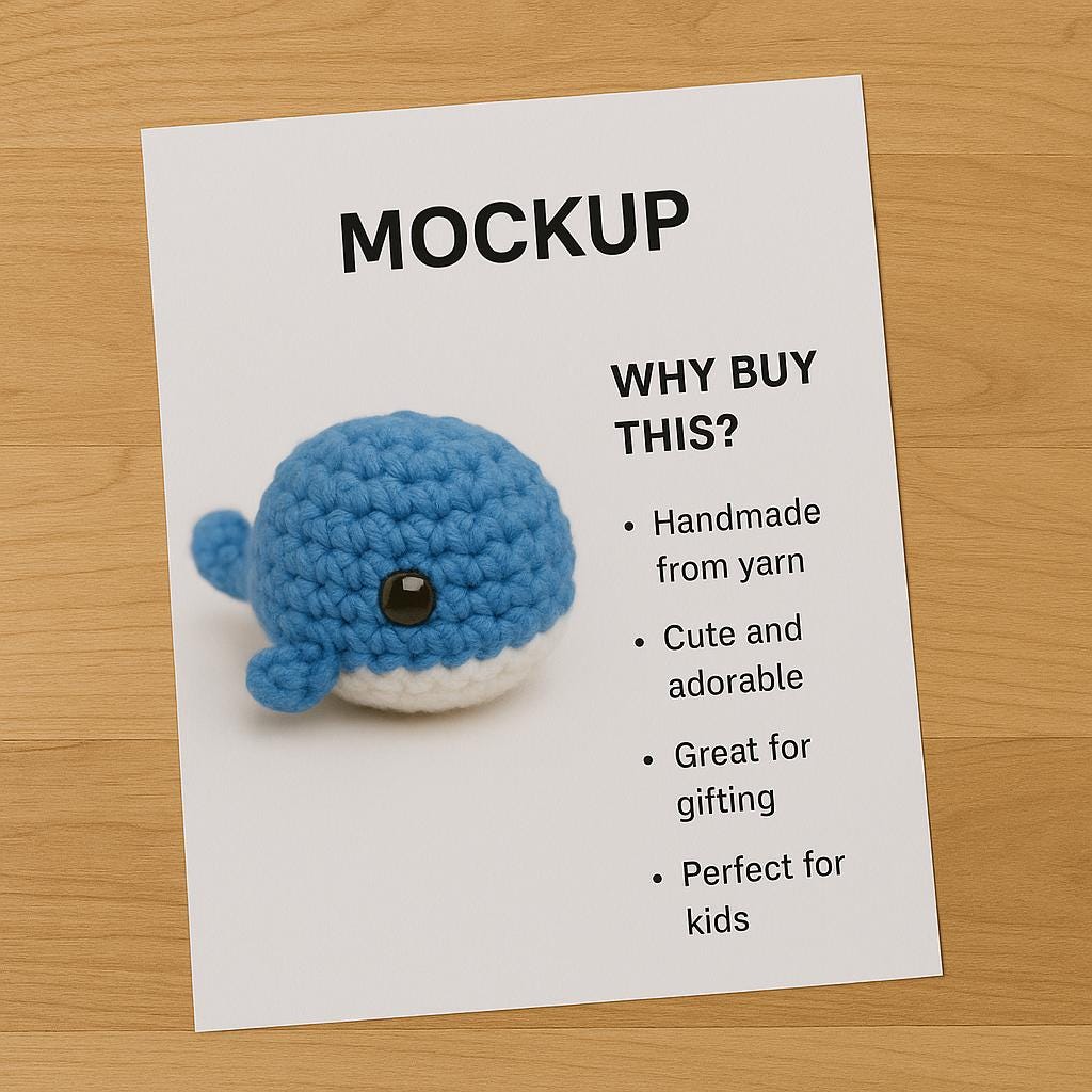 Mini Whale Crochet Pattern: Amigurumi Plush Toy (PDF Download) BBM