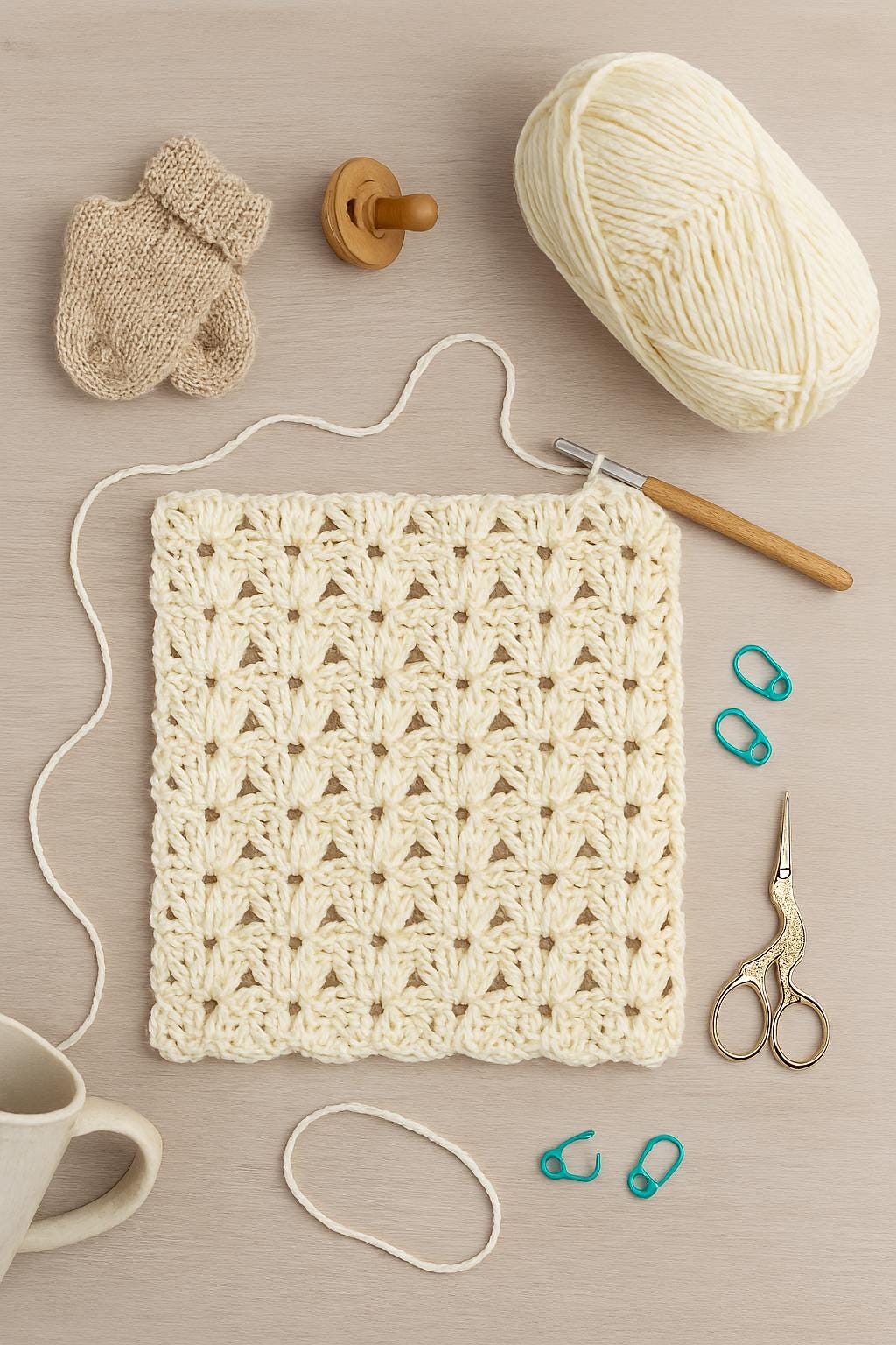 shell Stitch Blanket Crochet Pattern PDF | Quick & Easy Beginner Tutorial BBM