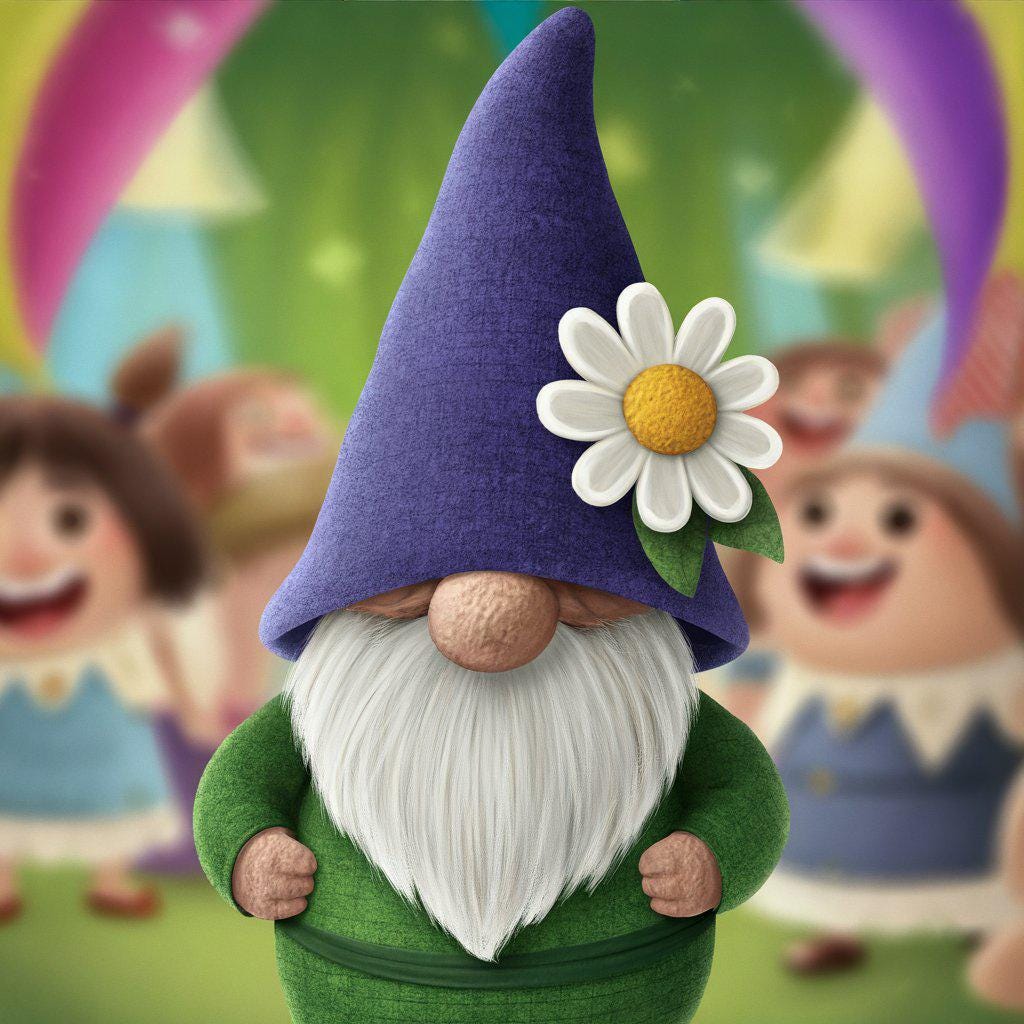 Daisy Gnome Crochet Pattern: Amigurumi Flower Gnome (PDF Download) BBM