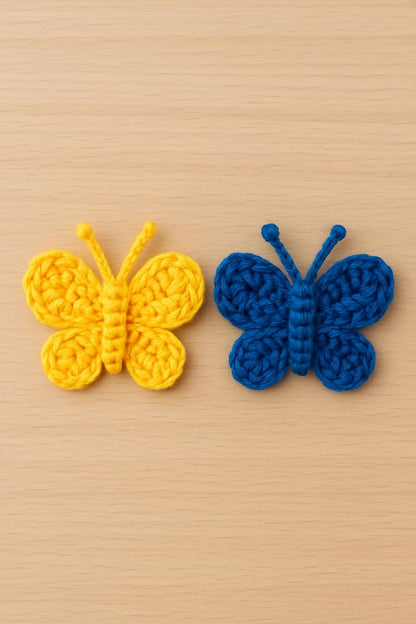 Crochet Butterfly Pattern: Easy Amigurumi Appliqué (PDF Download) BBM