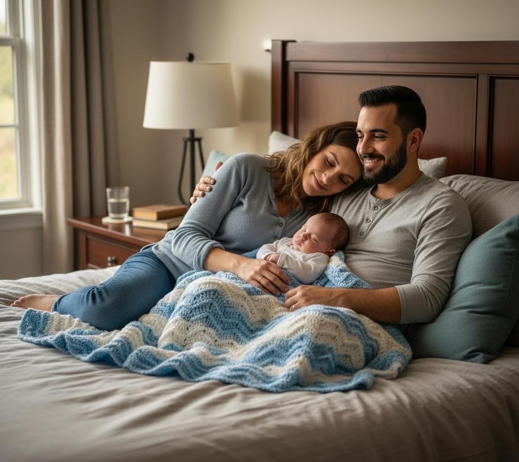 Shell Stitch Baby Blanket Crochet PDF | Whispering Waves Pattern Digital Download BBM