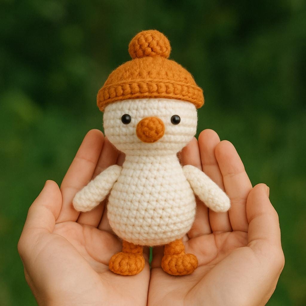 Goose Amigurumi Crochet Pattern: Beginner-Friendly Plush Toy (PDF Download) BBM