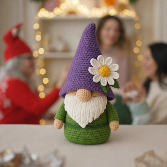Daisy Gnome Crochet Pattern: Amigurumi Flower Gnome (PDF Download) BBM