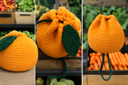 Crochet Orange Bag Pattern PDF: Beginner-Friendly Mini Citrus Purse BBM