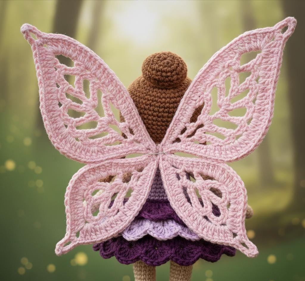 Enchanted Fairy doll Pattern PDF | Whimsical Amigurumi Doll Tutorial | Intermediate Crochet DIY BBM