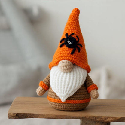 Halloween Gnome Crochet Pattern | Amigurumi Doll PDF Tutorial | DIY Spooky Crochet Decor | Beginner Friendly BBM