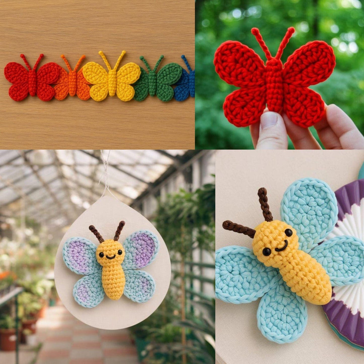 Crochet Butterfly Pattern Bundle | 2 PDF Patterns | Amigurumi Butterfly BBM