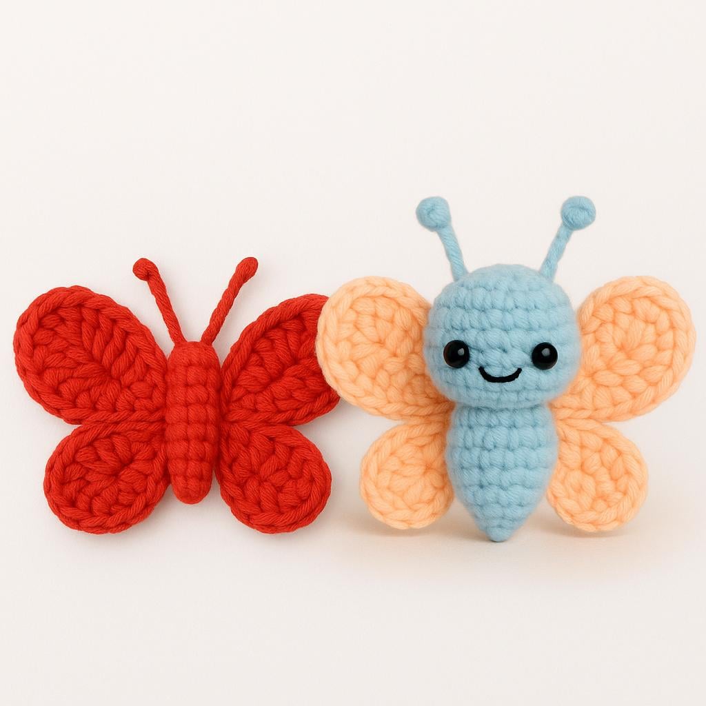 Crochet Butterfly Pattern Bundle | 2 PDF Patterns | Amigurumi Butterfly BBM