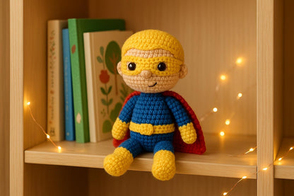 Superhero Doll Crochet Pattern | Amigurumi Beginner-Friendly PDF DIY BBM
