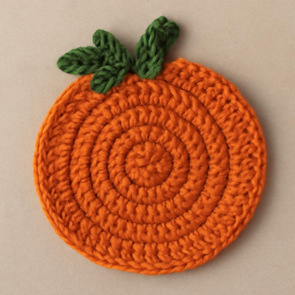 Pumpkin Coaster Crochet Pattern PDF | Beginner-Friendly Fall Decor | Quick Easy Gift | Halloween & Thanksgiving Home BBM