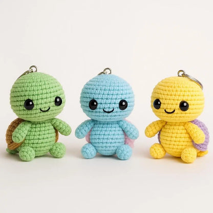 Mini Turtle Crochet Pattern PDF | Amigurumi Animal Keychain DIY Tutorial BBM