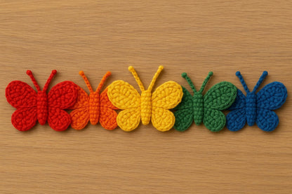 Crochet Butterfly Pattern: Easy Amigurumi Appliqué (PDF Download) BBM