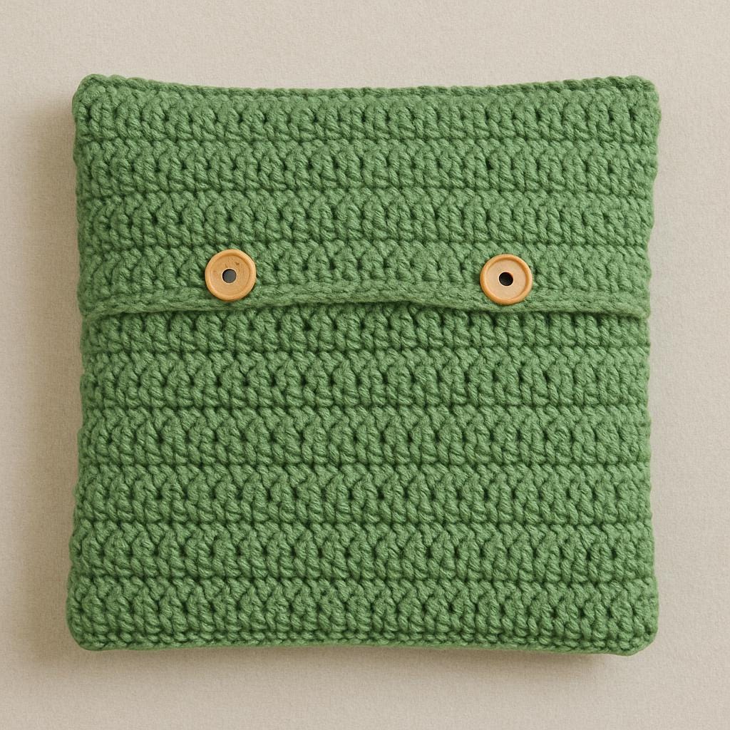 Chunky Crochet Cushion Pattern PDF | Modern Throw Pillow DIY | Beginner Home Decor Design BBM