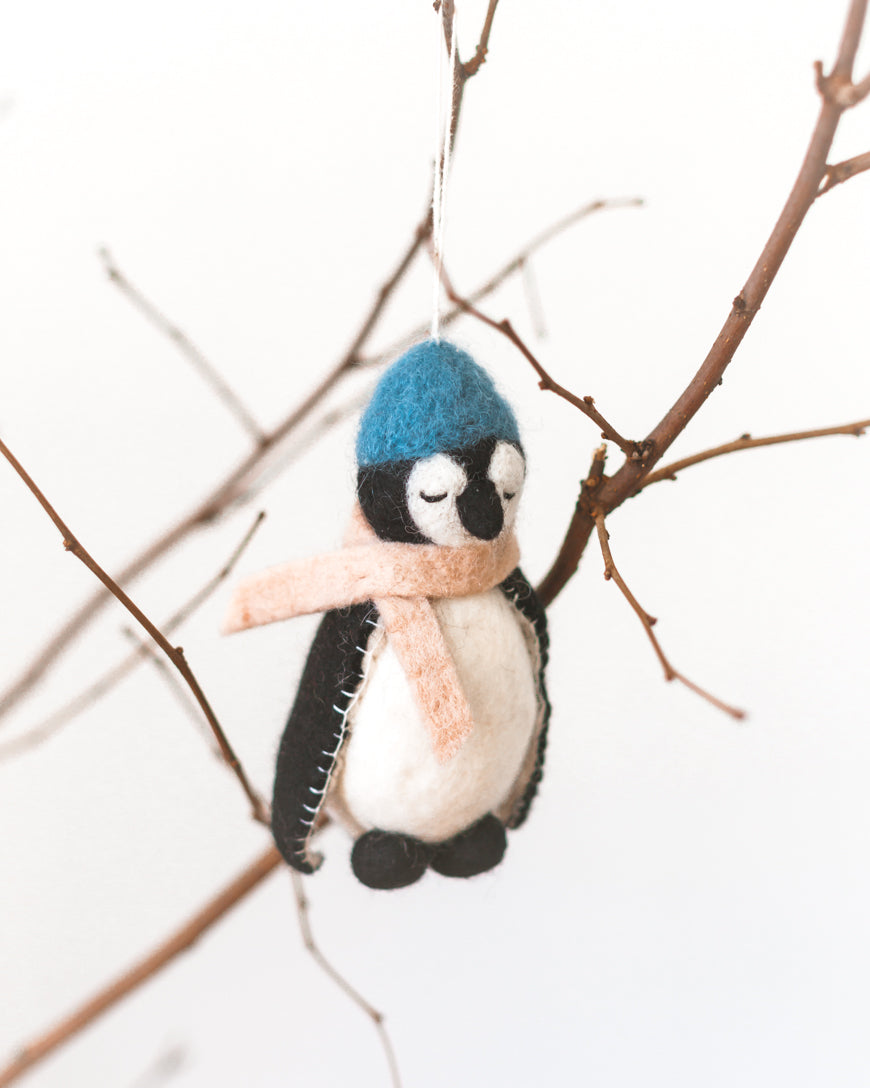 Penguin Felt Ornament Creative Women