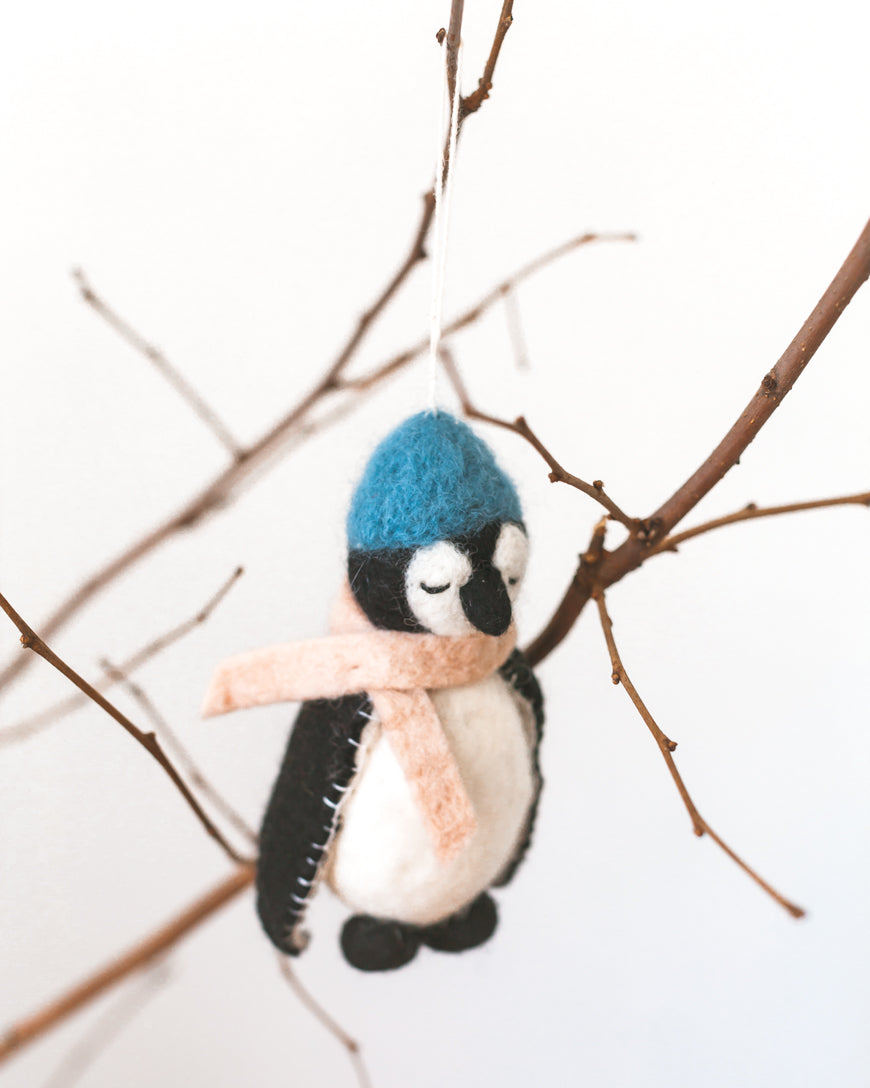Penguin Felt Ornament Creative Women