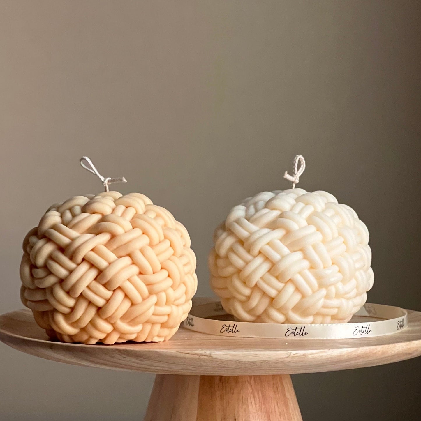 Large Yarn Ball Candle Estelle-studio-com