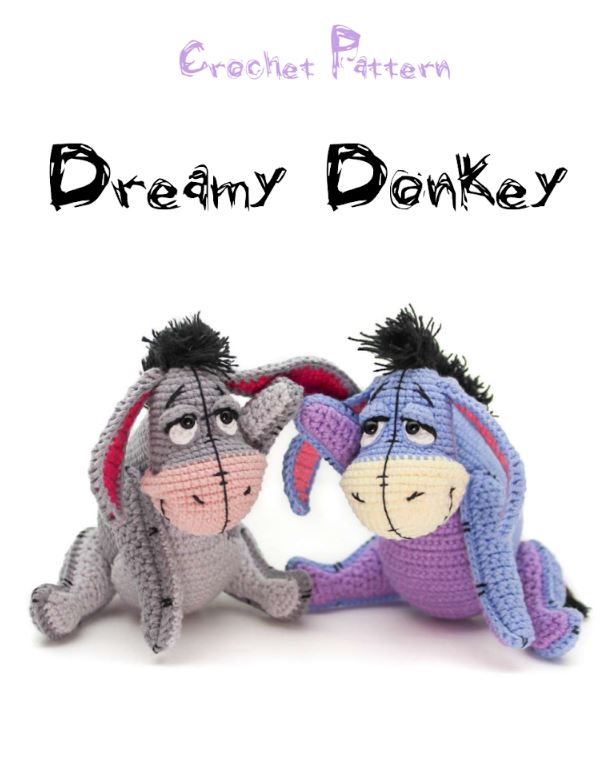 Dreamy Donkey Amigurumi Crochet Pattern | PDF Digital Download BBM