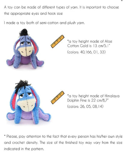 Dreamy Donkey Amigurumi Crochet Pattern | PDF Digital Download BBM