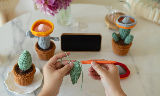 Cacti Amigurumi DIY Crochet Kit Wizardi F07N8-M191-M193 Wizardi