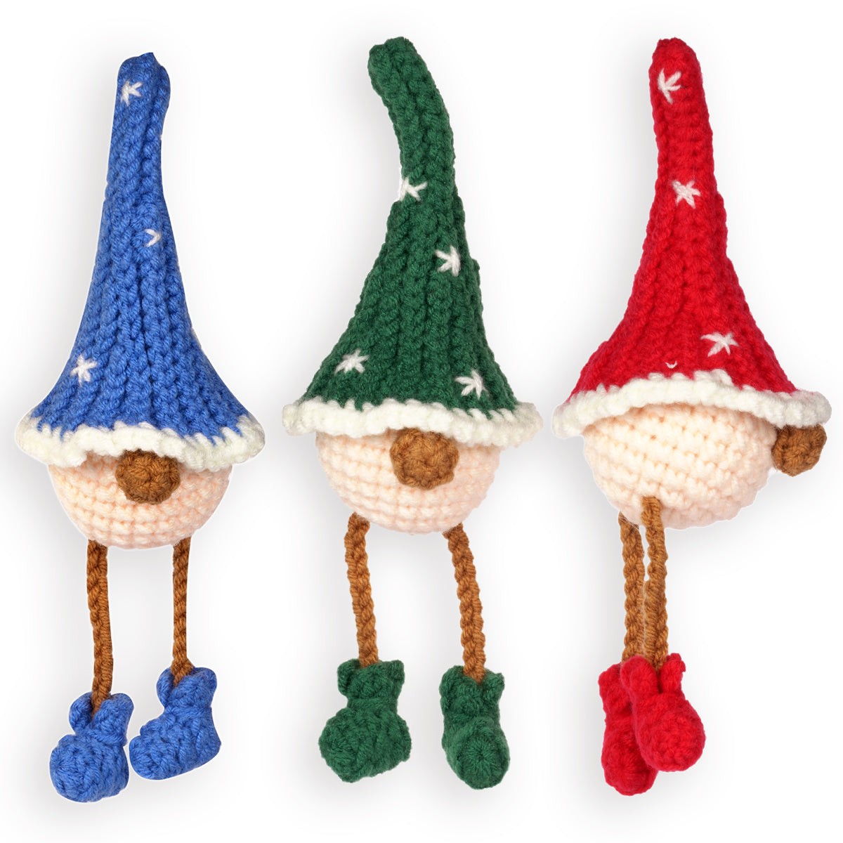 Christmas Gnome Set. Gnome Amigurumi DIY Crochet Kit Wizardi F07N8-M26 Wizardi