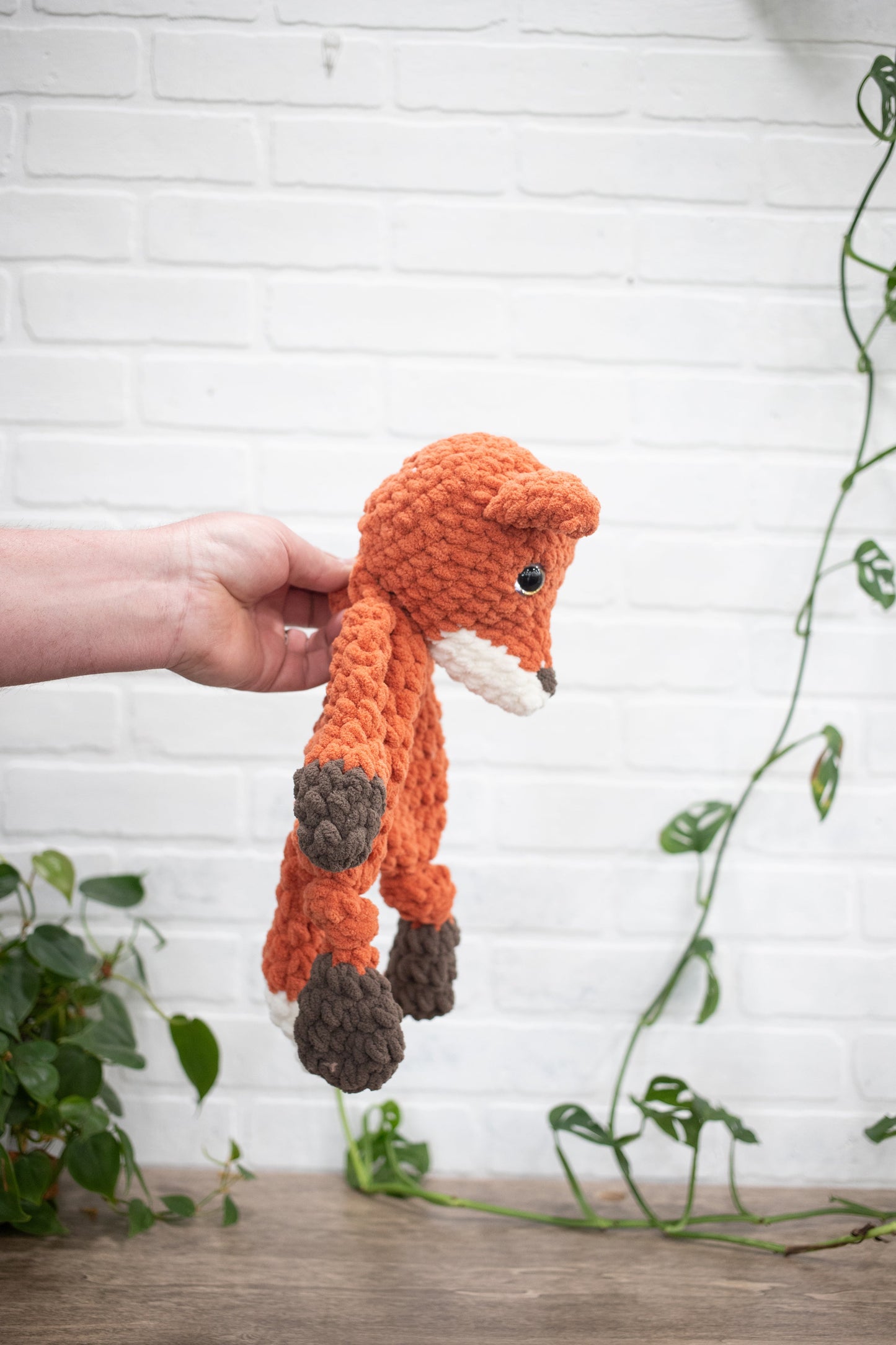 Fox Lovey, Crochet Stuffed Animal, Amigurumi Fox Snuggler The McGarvey Workshop