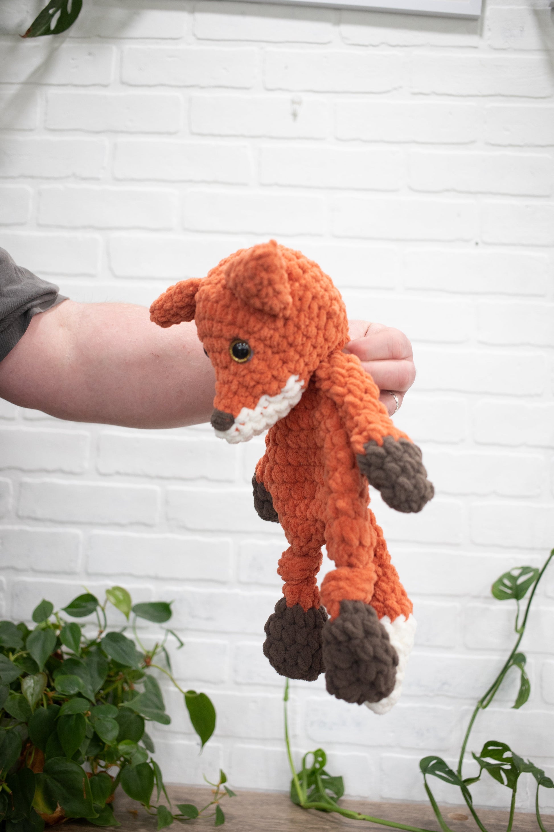Fox Lovey, Crochet Stuffed Animal, Amigurumi Fox Snuggler The McGarvey Workshop